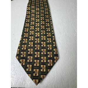 Omaggio by Robert Talbott Men's Silk Tie 57"Multi-Color Geometric Handswen Italy